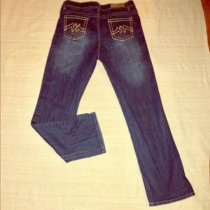 Ms. Firefly 10 bootcut high-rise blue jeans